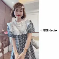 【苏格画廊】【面料超凉快】潇潇自制定制面料韩系不挑人连衣裙XS2496