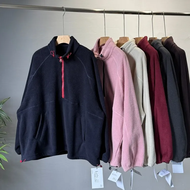 55960羊羔毛卫衣女加厚韩版休闲宽松大码立领2颗粒绒025冬季新款