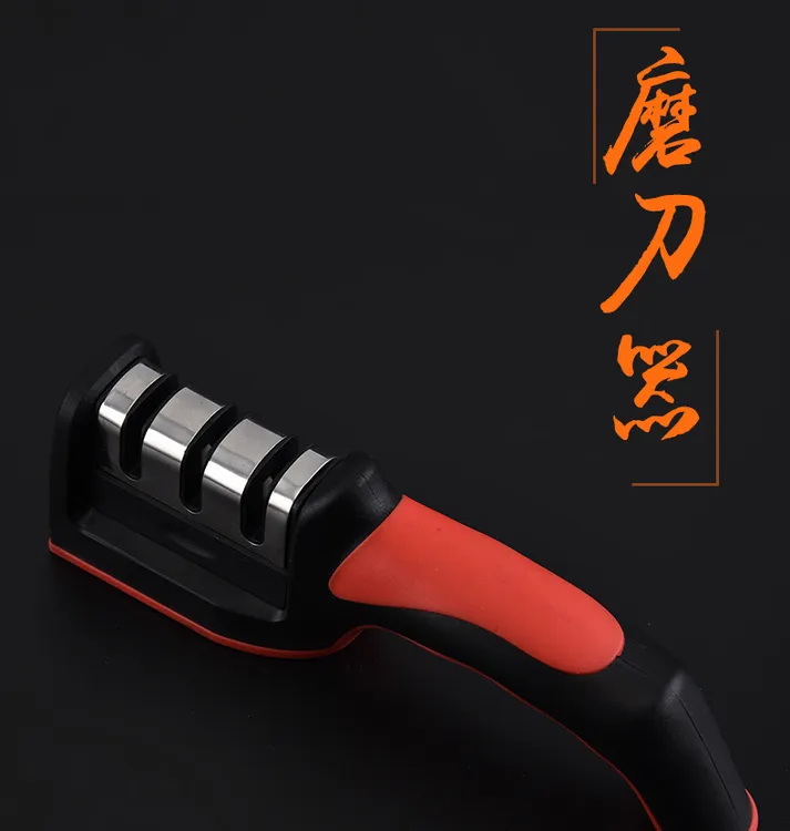 新款家用多功能快速磨刀器厨房三段不锈钢磨刀工具现代简约设计阳