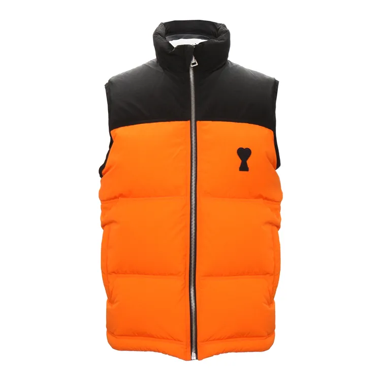 AMI 橙色羽绒服马甲HJK701 276 015 