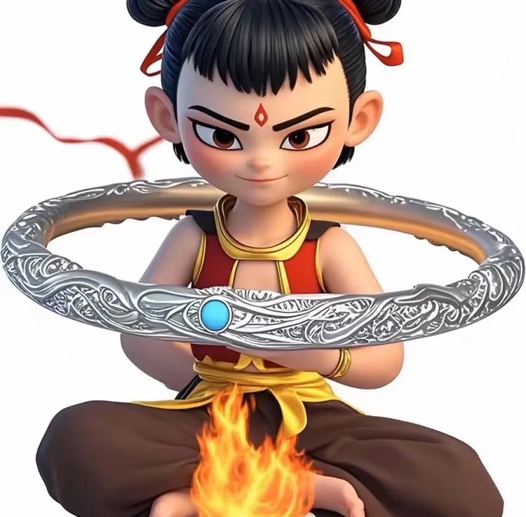 足银手镯 哪吒同款足银999.9乾坤圈手镯