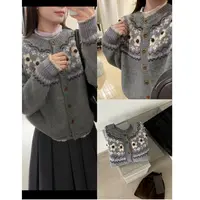 L-2055#『12.4%绵羊毛』超好看！韩系“费尔岛梦境”软糯慵懒毛衣