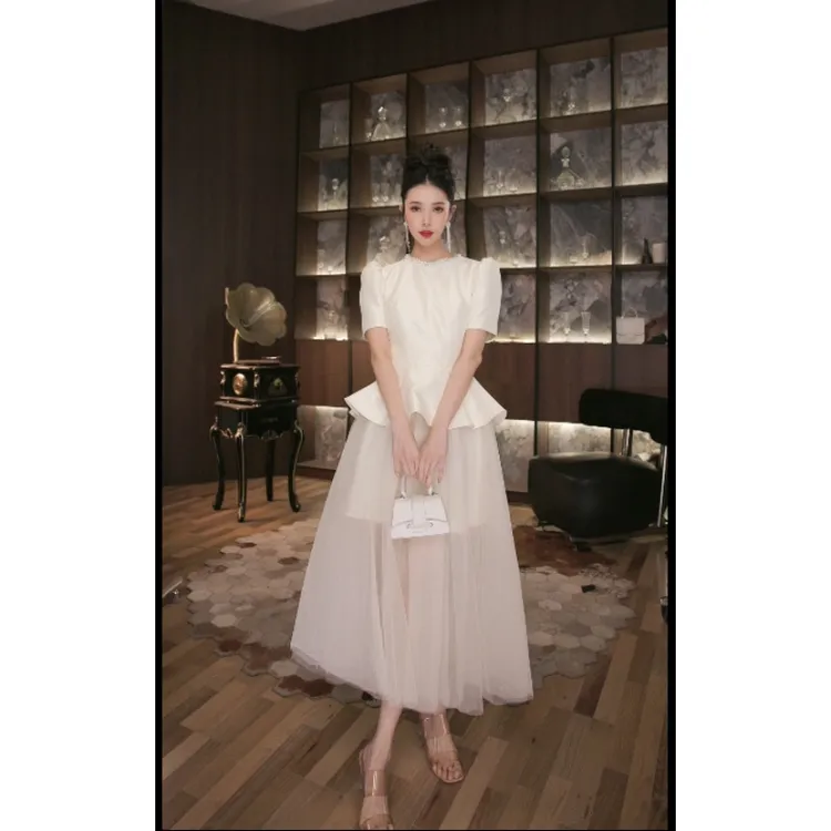 六爻定制 法式赫本风名媛显瘦优雅时尚连衣裙 9016