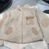 【刘噗噗】专柜线下@原 羊毛颗粒机车立领款夹克外套