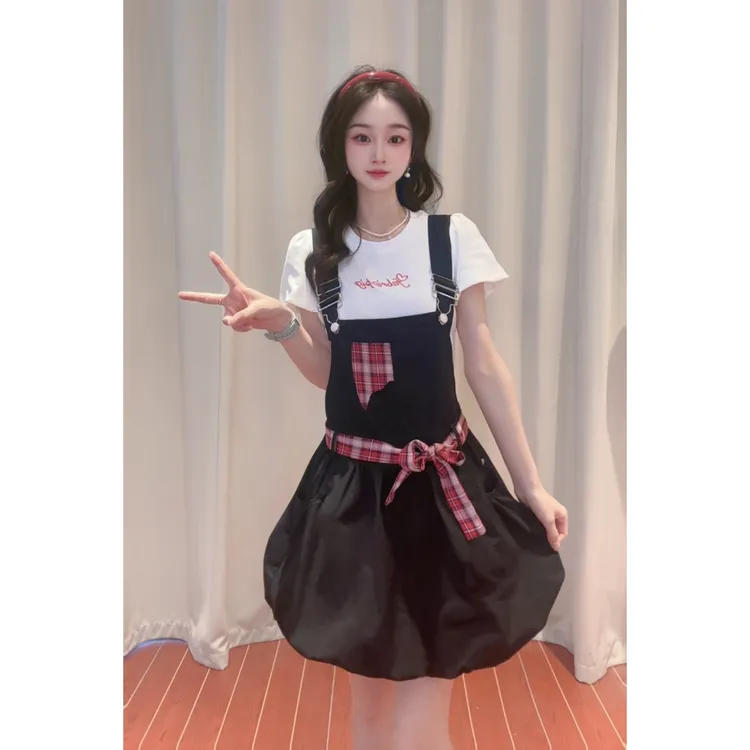IEF/爱依服2025新款夏季梭织背带套裙