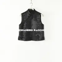 AP洛哥51016MJ【静自心归】黑标/绵羊毛+桑蚕丝新中式立领盘扣马甲