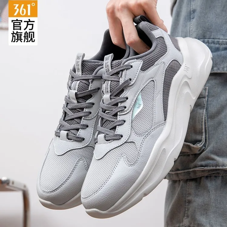 361男鞋运动鞋冬季新款减震跑步鞋361度网面学生休闲男款专业跑鞋