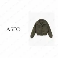 【AS灯果】25新复古做旧洗水绗棉保暖痞帅鹅绒服AS25QDWT03992
