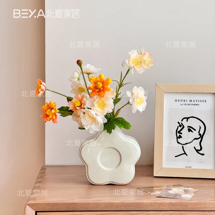 蝴蝶露莲仿真花假花摆设客厅电视柜摆件送礼假花客厅装饰花艺