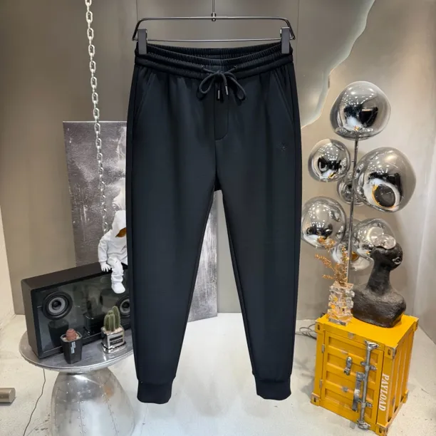 高端轻奢莫代尔加厚混纺束脚长裤百搭休闲裤卫裤弹力男士潮流针织