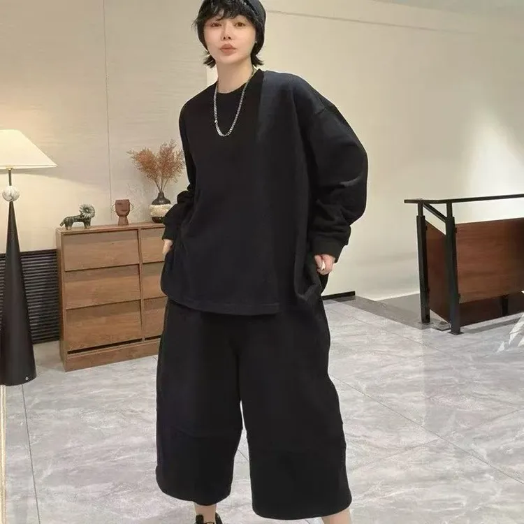 2025年秋冬季新款气质炸街休闲用慵懒风两件套28103
