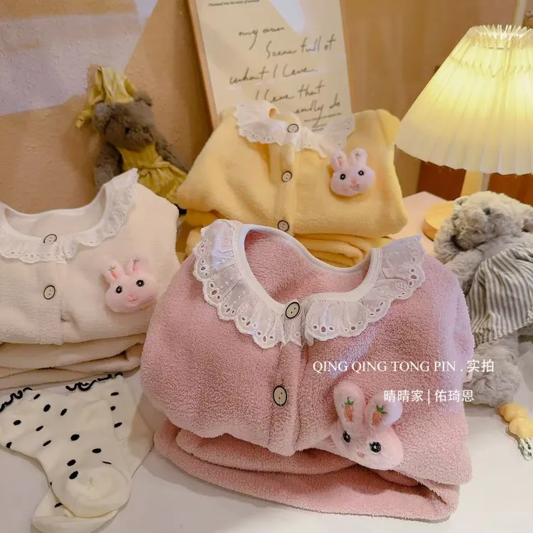 【暖阳冬日】家居服儿童秋冬款家居套装泰国hygiene柔顺剂喷雾