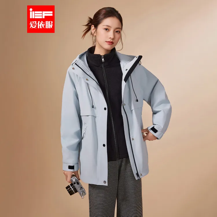 IEF/爱依服2025冬季新款韩版时尚休闲运动风通勤百搭工装中外套