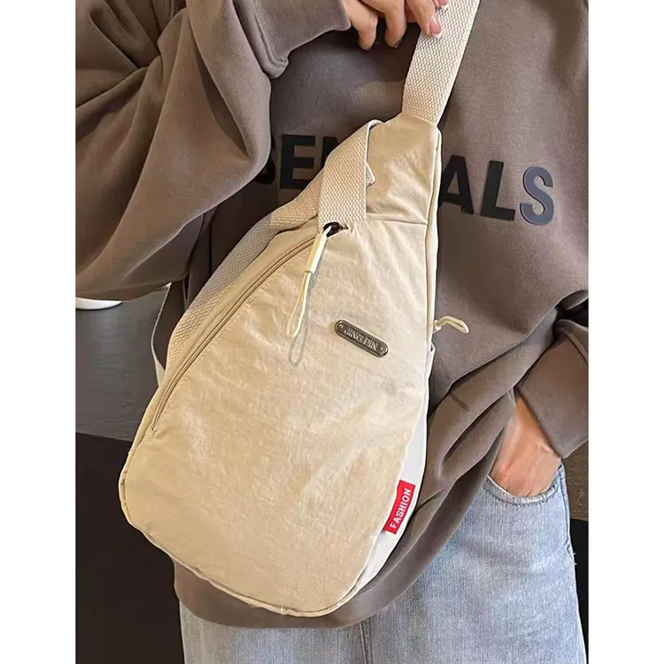 潮流胸包男女手机斜挎包时尚简约骑行包休闲百搭轻便运动风小背包