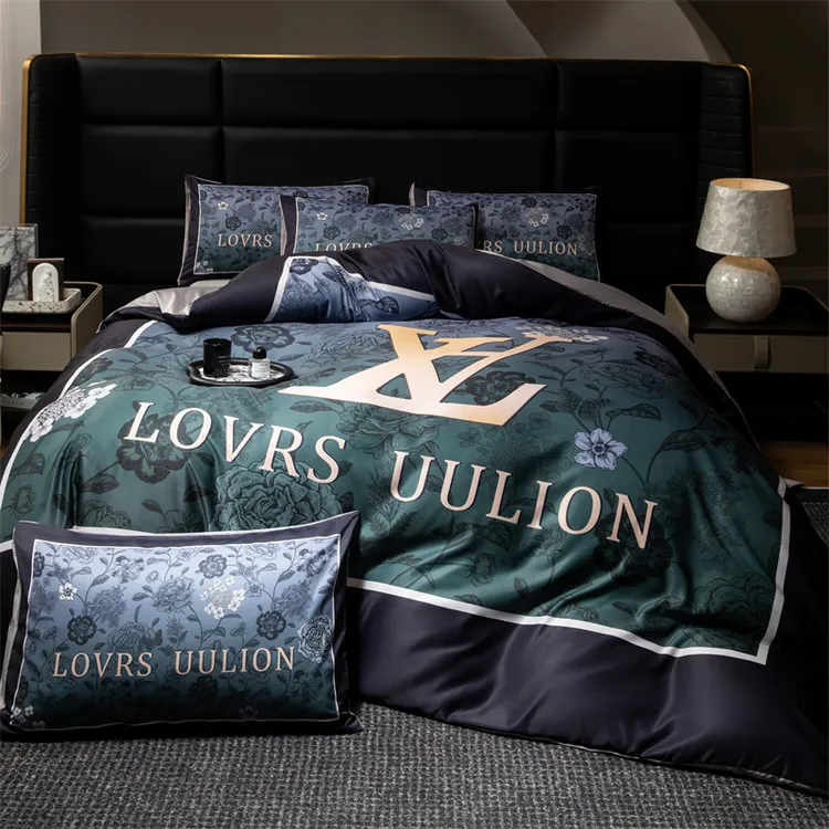 轻奢冰丝四件套裸睡床上用品床单被套夏季用学生床冰凉三件套高档