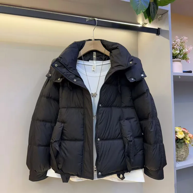 连帽休闲风时尚百搭宽松型中长款潮流厚款短款