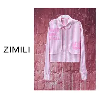 【LIANG哥女装】2025欧版《涧花轻粉色》莱赛尔轻薄浅粉色衬衫6530