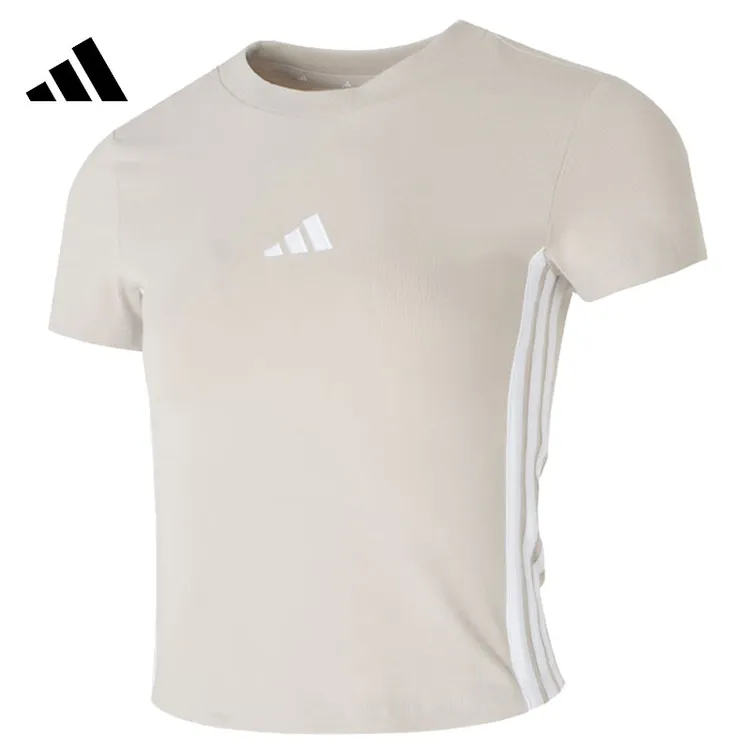 adidas阿迪达斯女子W 3S SJ BABY T运动针织短T恤JE1247