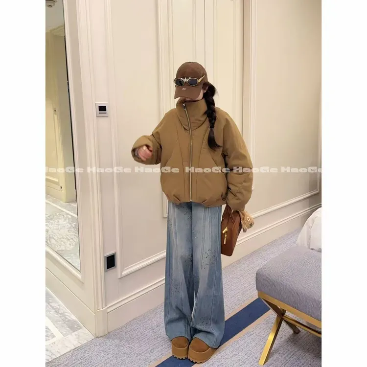 浩哥严选●淡人系HGQ5YRF4362A羽绒服预短款冬季潮流保暖秋冬百搭