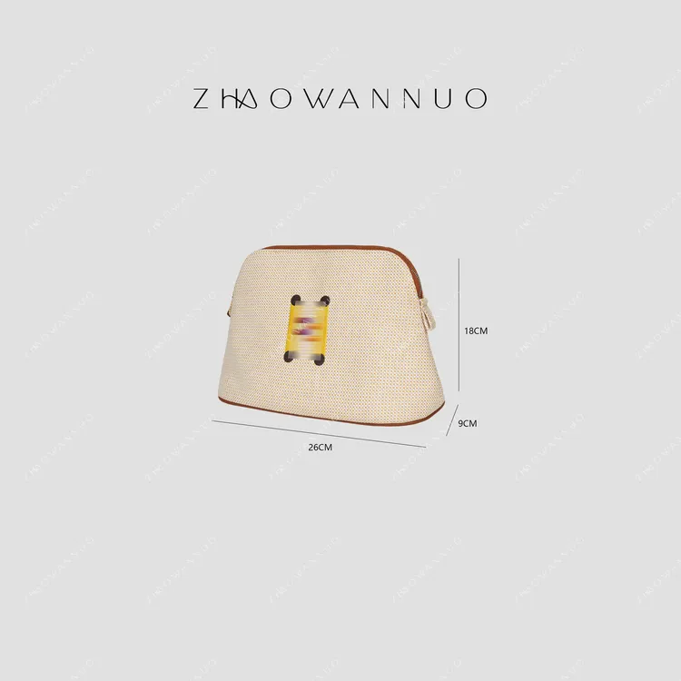 ZHAO WANNUO 丨H家半手工刺绣洗漱化妆包NC0895