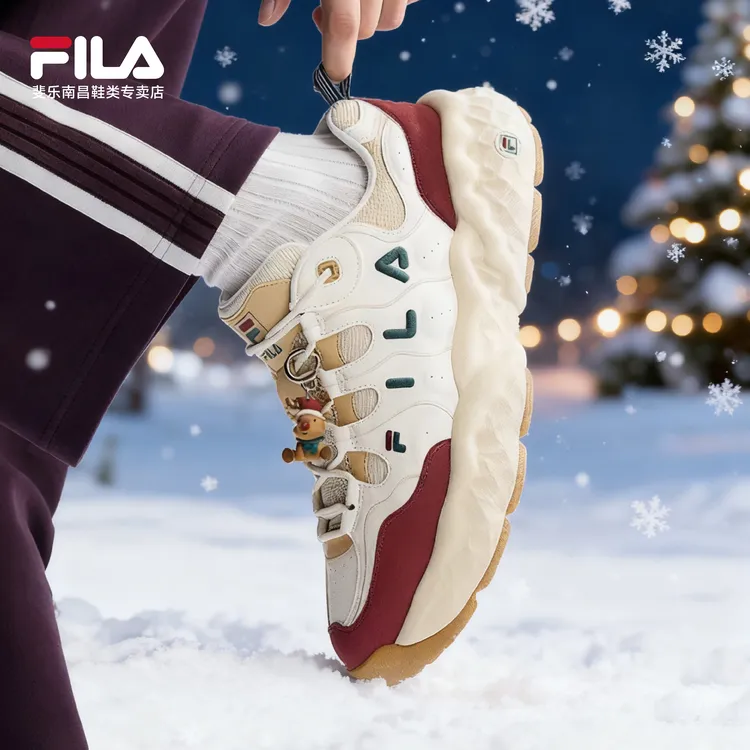 【圣诞松饼鞋】FILA斐乐男女新款时尚潮流休闲老爹鞋F12M611132F/W