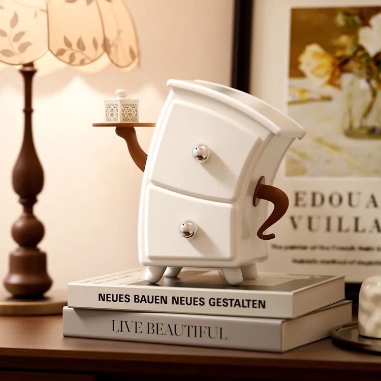 创意首饰盒胖墩墩项链耳环饰品盒防尘手饰品置物盒玄关钥匙收纳HR