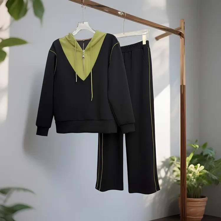 时尚运动连帽秋季宽松洋气休闲百搭秋冬新款时尚洋气百搭女装