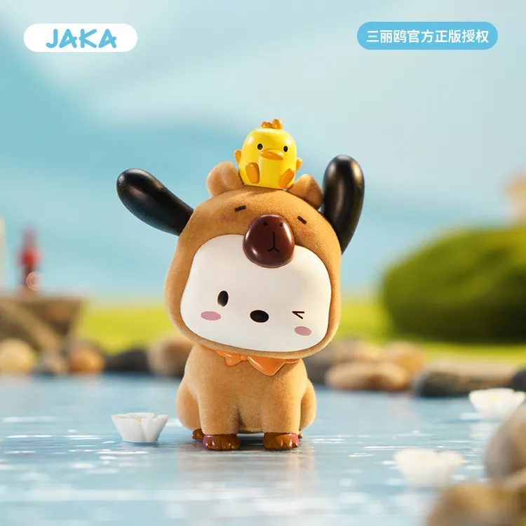 JAKA三丽鸥盲盒正版佛系水豚手办库洛米美乐蒂hellokitty摆件礼物