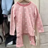 CQL  2025秋季儿童卡通宝宝印花图案女童家居服套装   6801-1