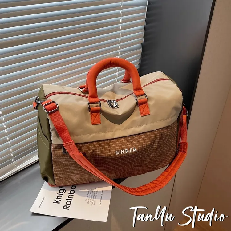 探屿大容量旅行包手提轻便短途可扩容出差旅游收纳行李运动健身包