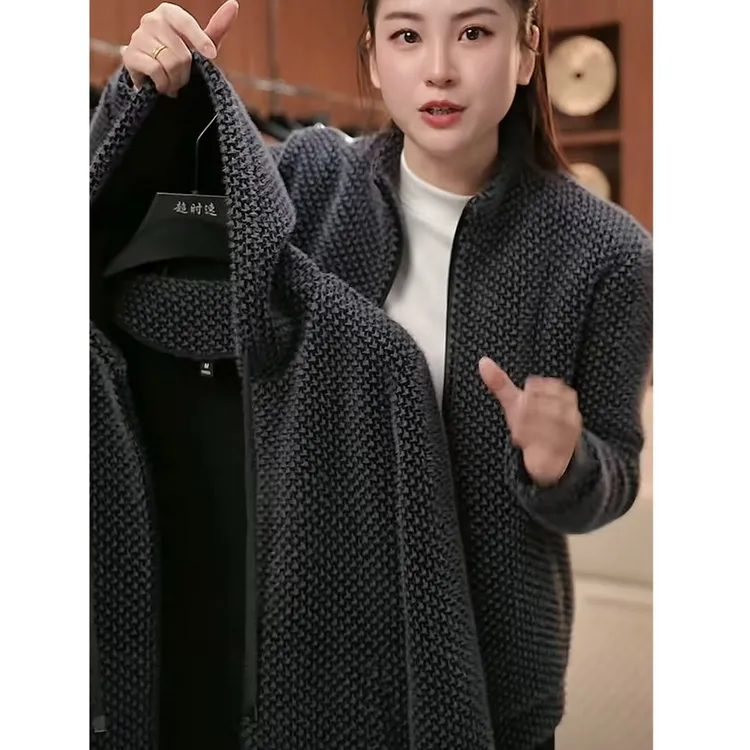 【加绒加厚】冬季时尚轻奢帅气休闲免烫抗褶皱夹克外套JS671复古