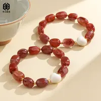 【举石优选】S0914-S1008-27南红玛瑙手串(一件/多样性发）M