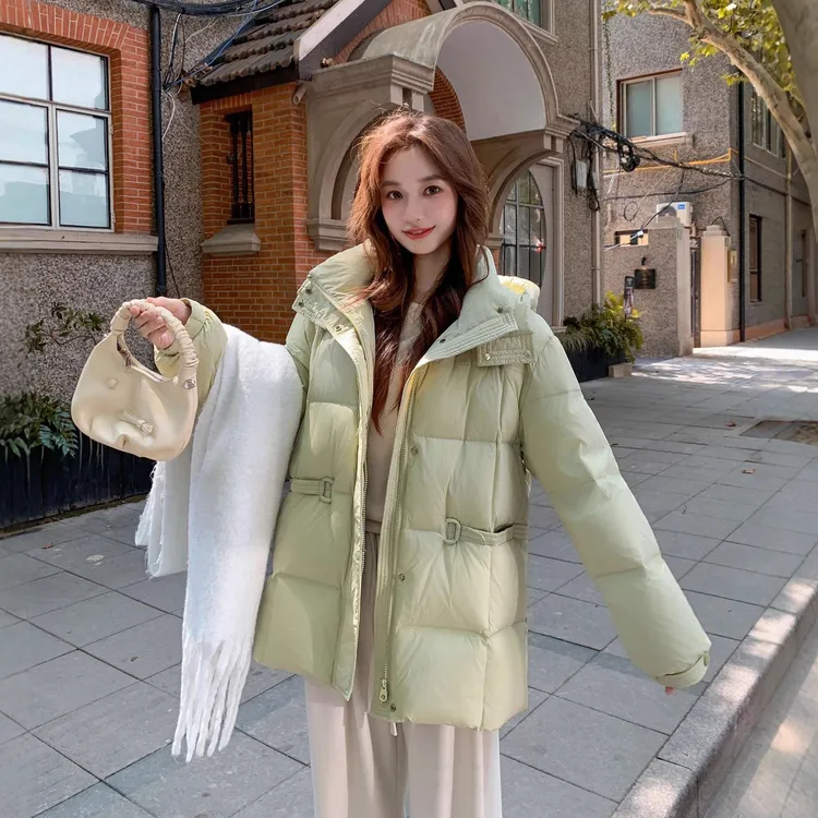 大码羽绒服女款2025冬季新款胖MM中长款超好看时尚减龄显瘦女外套