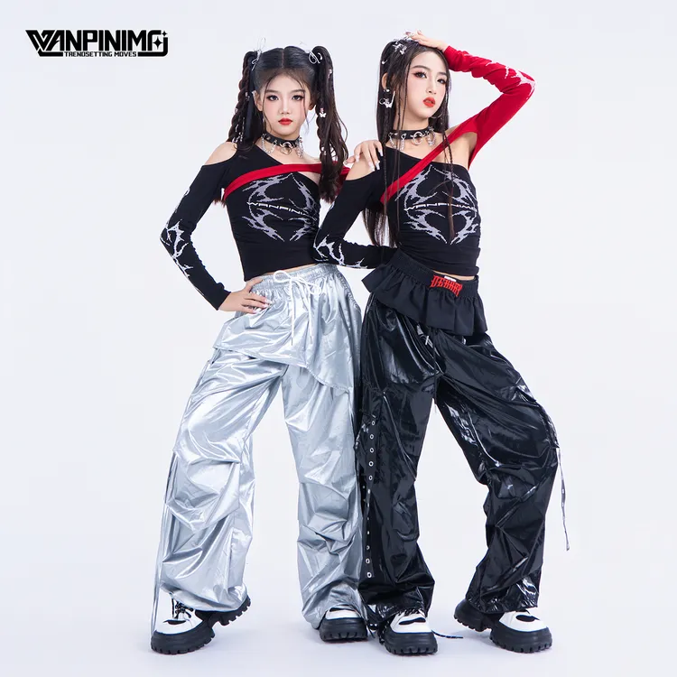 顽皮尼莫秋冬女团甜酷jazz爵士舞女童服装街舞走秀时髦演出服J420