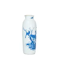 188.清顺治 青花花鸟纹小筒瓶