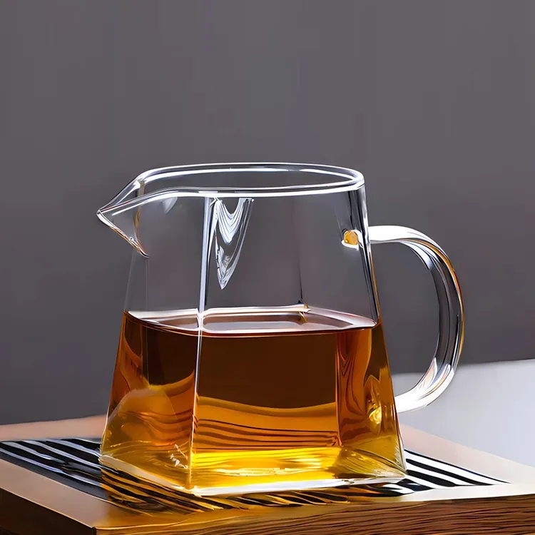 茶具公道杯玻璃大小号公杯耐热高硼硅玻璃透明茶具泡茶专用分茶器