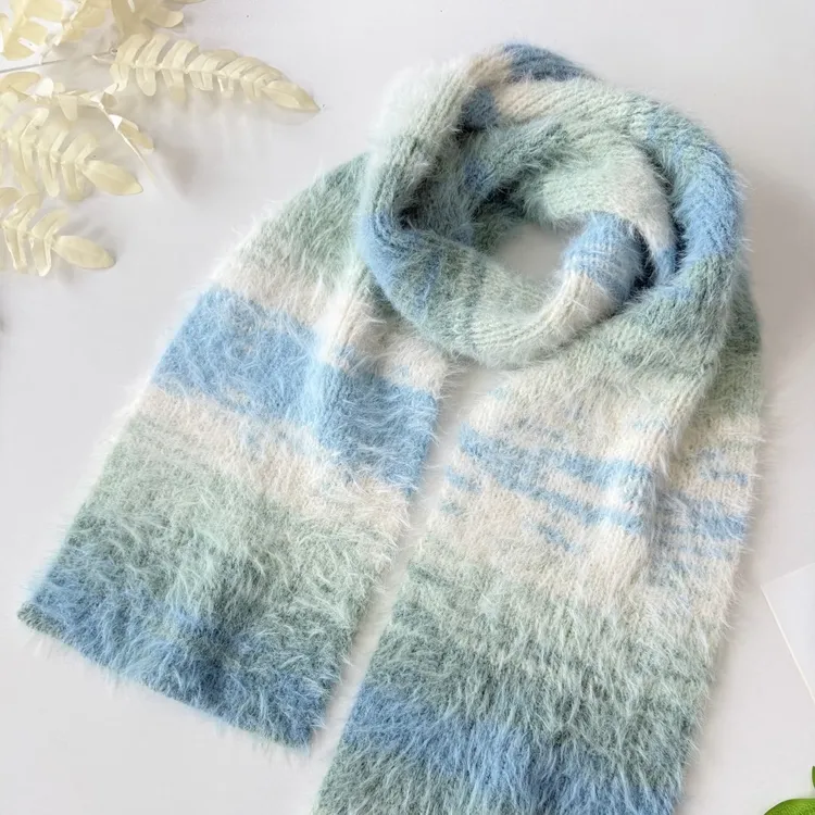 雪宝38%羊毛长段染长毛绒