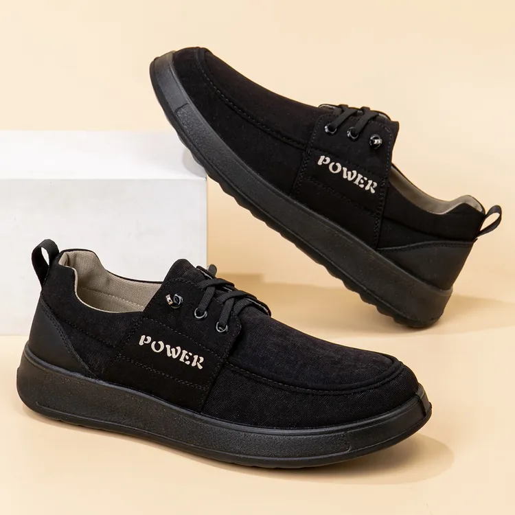 秋季新款老北京布鞋男士一脚蹬软底防滑轻便舒适透气爸爸鞋工作鞋