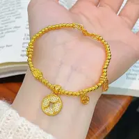  【矿金手作】 金钱币-来财  轻奢百搭简约精致时尚
