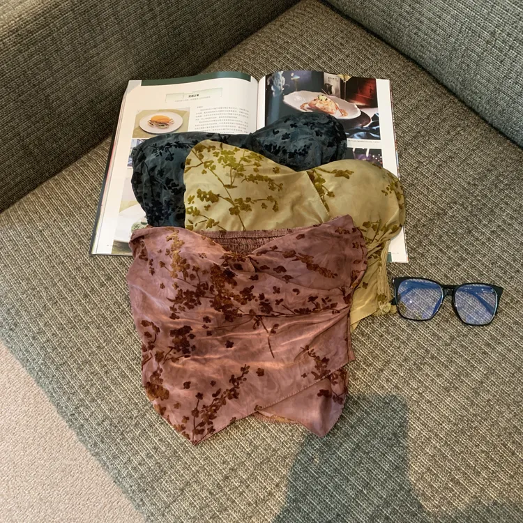 设计感不规则抹胸辣妹吊带背心女时尚百搭通勤修身显瘦外穿上衣潮