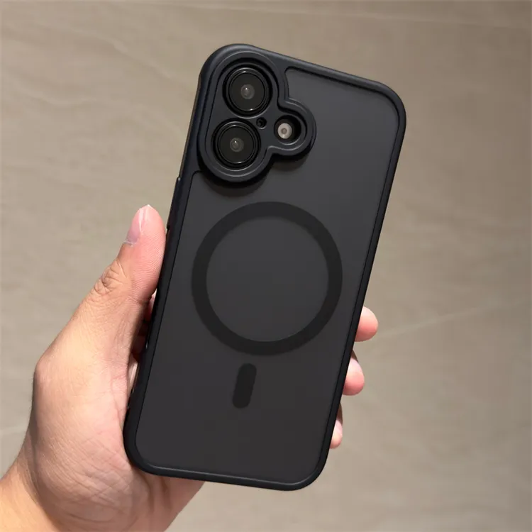 磨砂磁吸防摔全包镜头适用新款iPhone17手机壳苹果16简约保护套