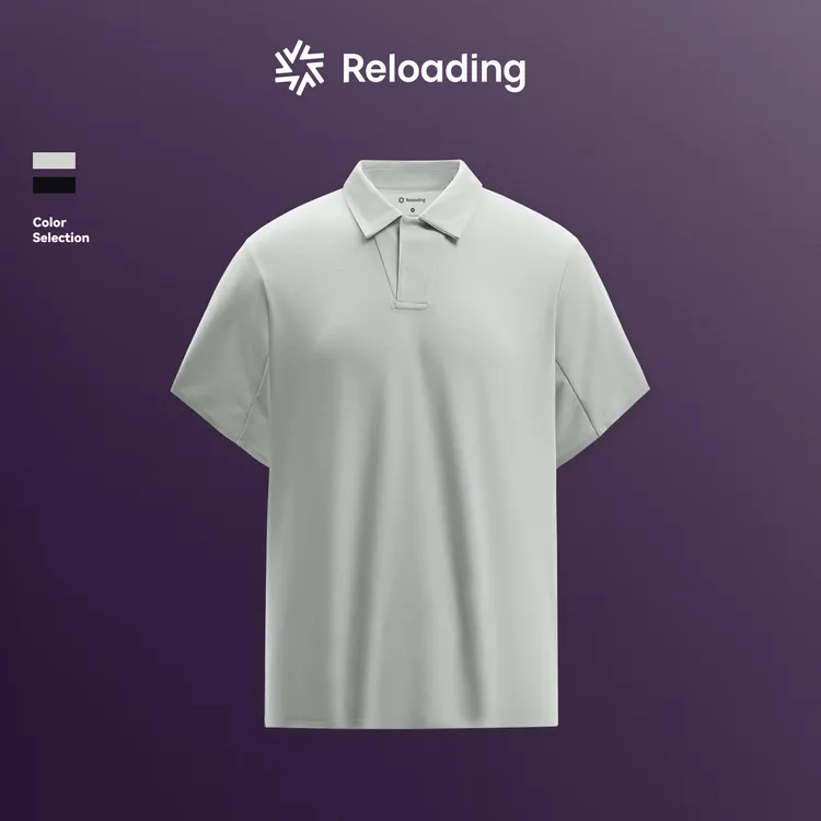 【夏款焕新】Reloading重新加载 华夫格透气老钱风高级感短袖POLO衫
