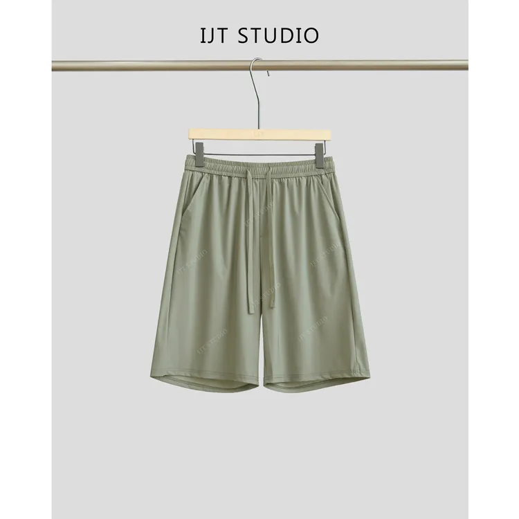 IJT studio夏季新品休闲宽松清凉抽绳短裤701