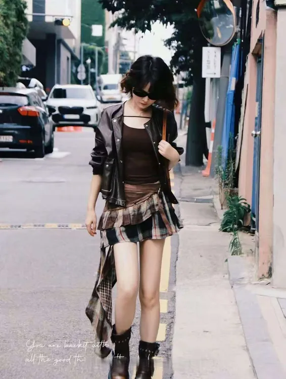 【香香严选】“废土甜心の末日裁缝”2025秋季琥珀流光复古短裙K009