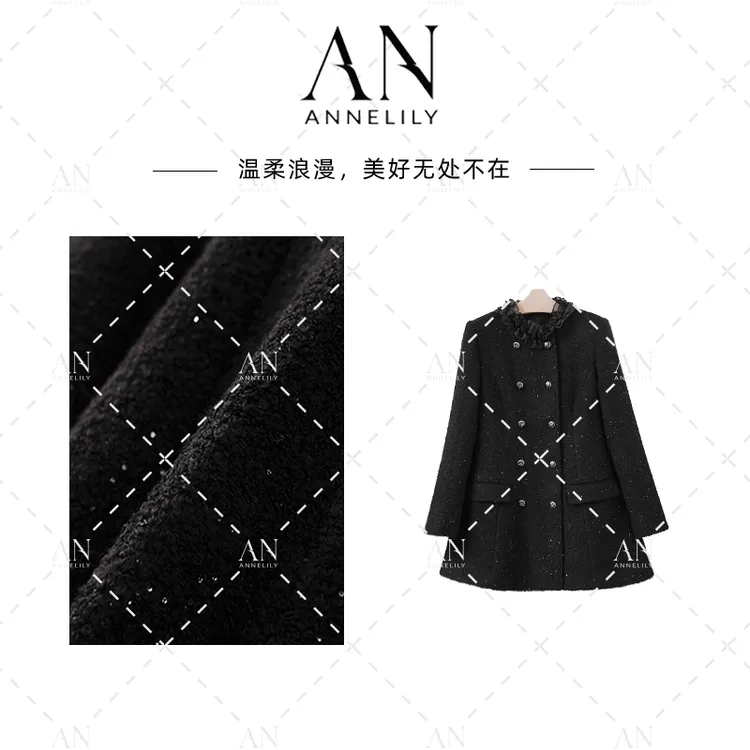 ANNELILY安琪琪【时梧】冬季新款时尚休闲百搭羽绒外套AW2510105