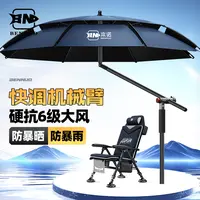 本诺钓伞2025新款机械臂拐杖伞钓鱼伞垂钓伞钓鱼遮阳伞户外防晒伞