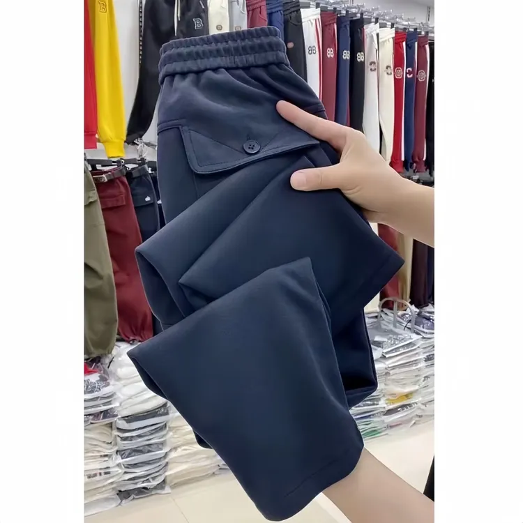 哈伦裤高腰运动休闲裤纯色裤百搭冬季加绒裤秋冬显瘦