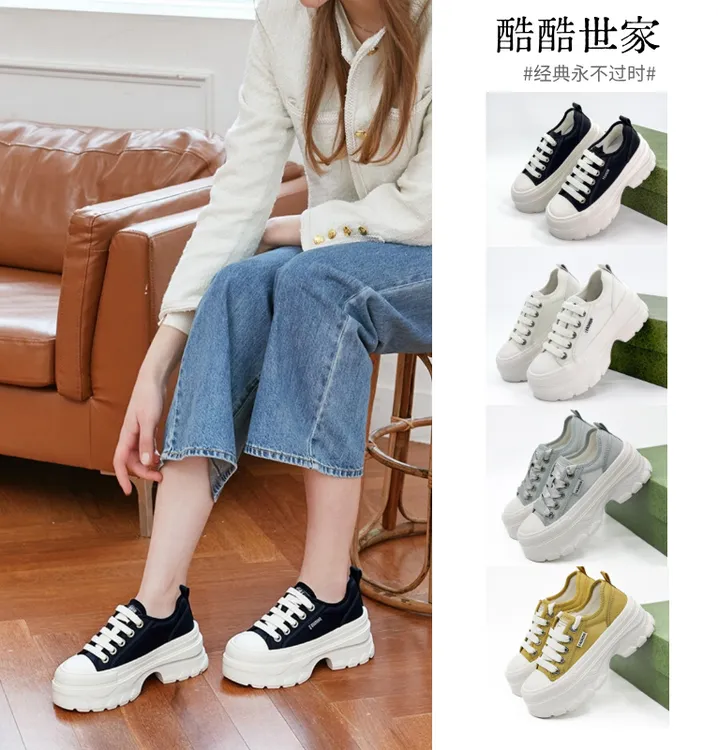 [酷酷世家]鞋女ins潮牌百搭新款爆款鞋子秋冬圆头真皮时尚休闲鞋