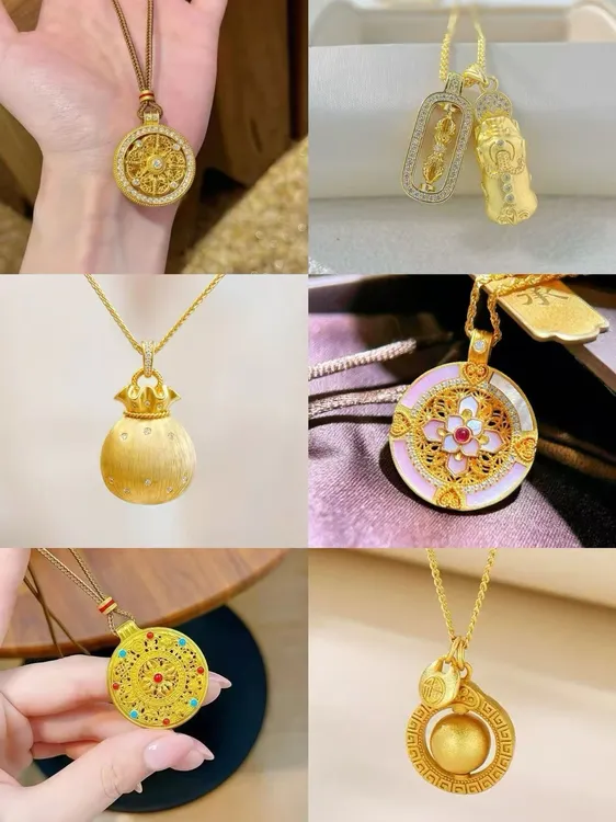 铜合金项链 精美简约素款精致首饰古法坠链轻奢经典链子饰品
