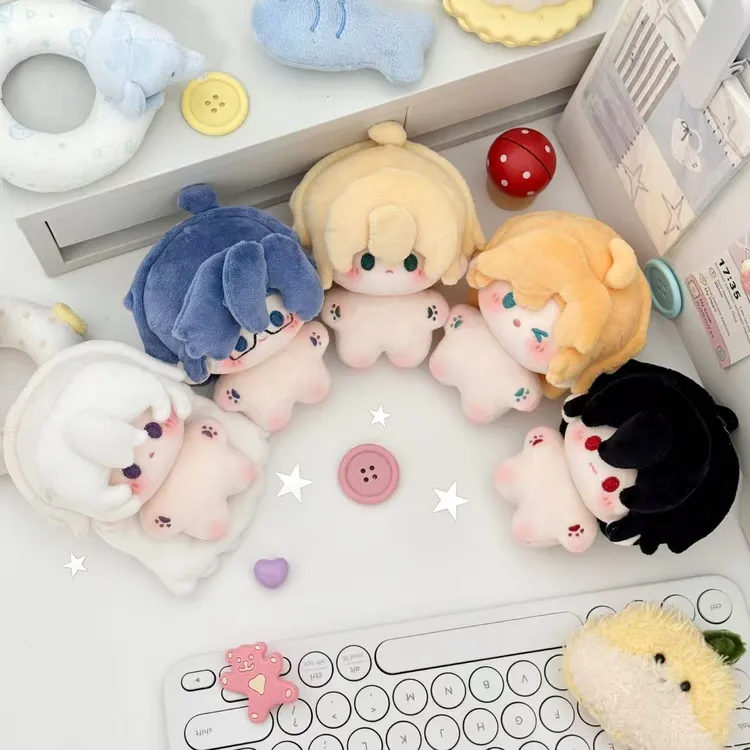 时空中的绘旅人10cm充棉发片海星体棉花娃娃